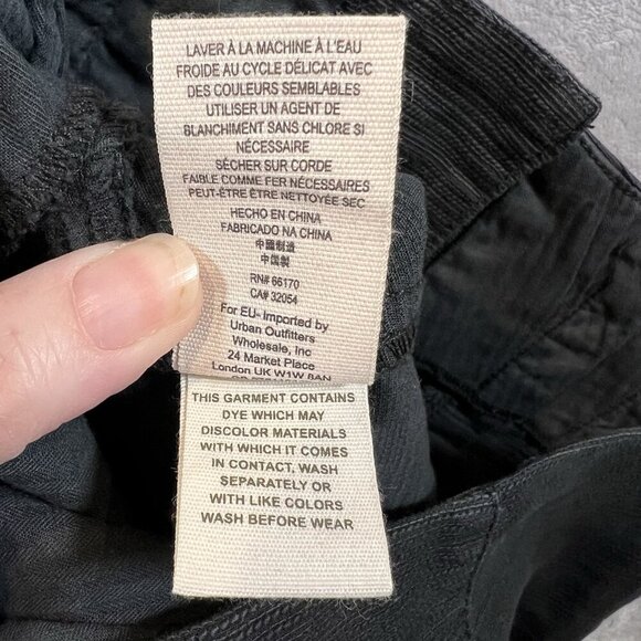 Free People Every Minute Every Hour Black High Waisted‎ Button Skirt 0 - Picture 5 of 9